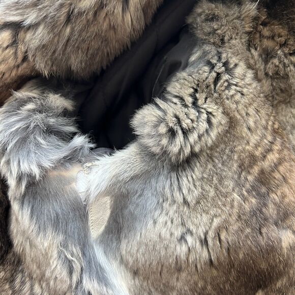 Yves Salomon Army Parka With Rabbit Fur Lining and Hood Size 34 - Picture 12 of 16